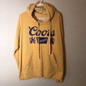 Unisex men’s women’s blue 84 premium soft cotton Coors banquet hoodie size L